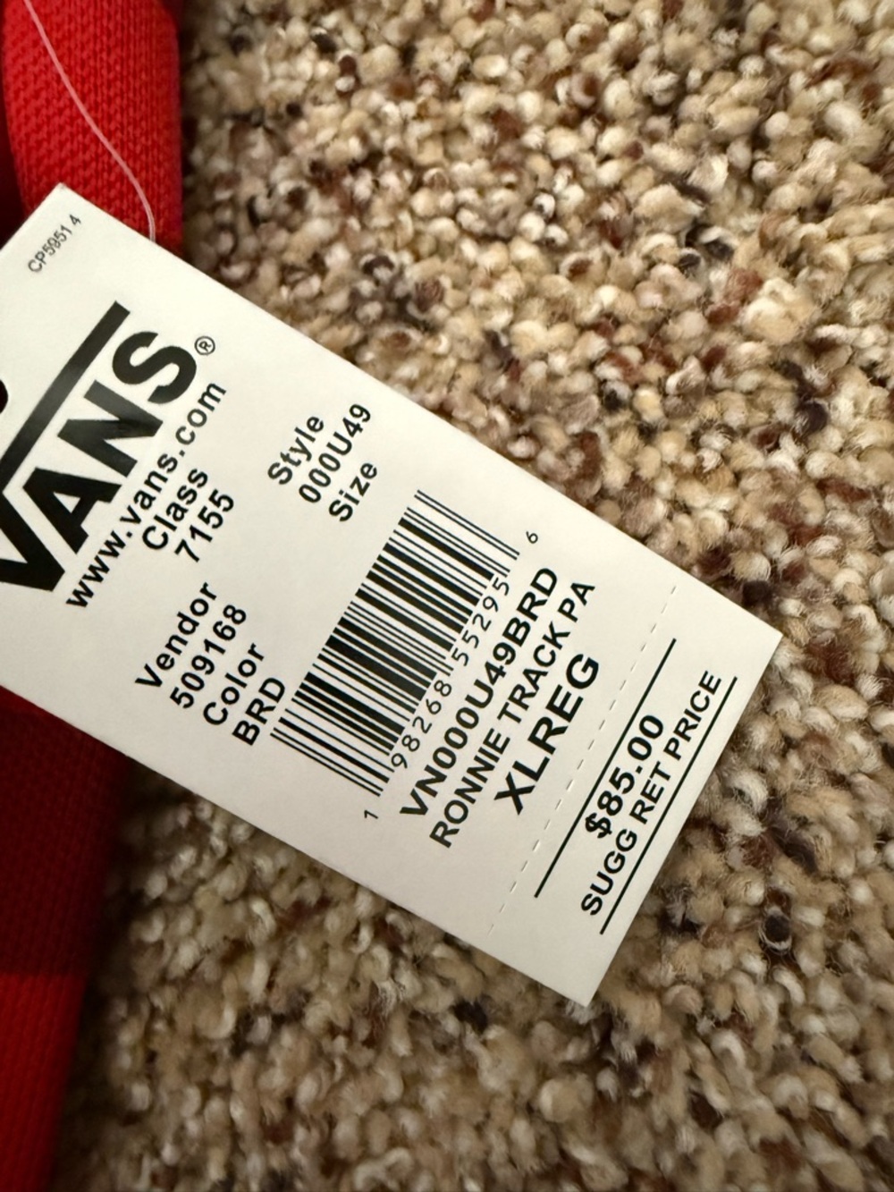 Vans Ronnie Track Pants NWT - Picture 7 of 9